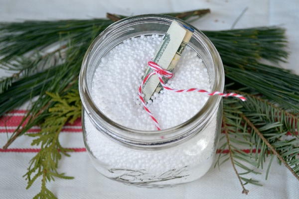 Magic Money Mason Jar Snow Globe Magic Money Mason Jar Snow Globe