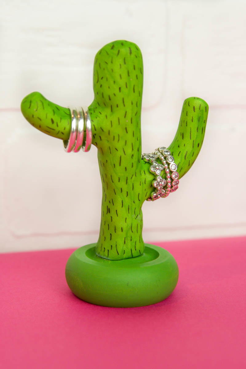 DIY Clay Cactus Ring Holder | FaveCrafts.com