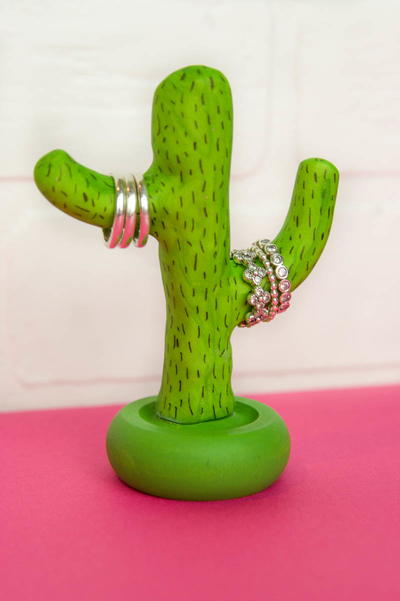 DIY Clay Cactus Ring Holder DIY Clay Cactus Ring Holder
