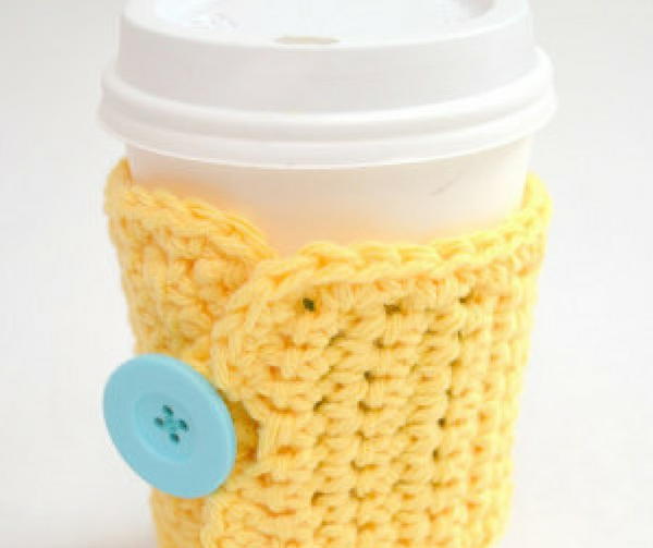 1-Hour Crochet Coffee Cozy