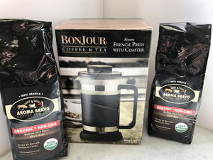 Bonjour Riviera French Press Coffee Maker and Coffee Giveaway