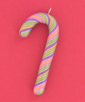 Colorful Candy Cane DIY Ornament Colorful Candy Cane DIY Ornament