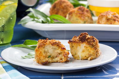 Not-Fried Chicken Cheese Balls