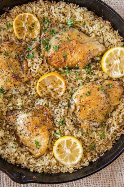 One Pot Greek Chicken and Rice One Pot Greek Chicken and Rice