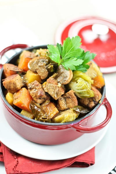 Autumn Sweet Potato and Pork Casserole Autumn Sweet Potato and Pork Casserole