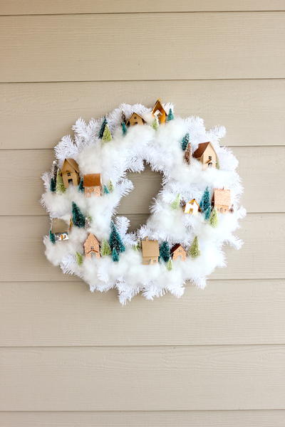 Mini House Wreath Tutorial Mini House Wreath Tutorial