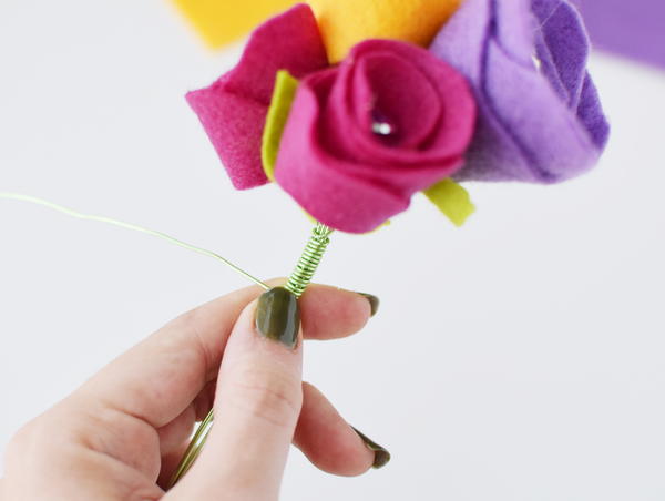 Rosebud Felt Flower Bouquet Rosebud Felt Flower Bouquet