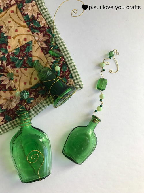 Vintage Bottle Christmas Ornaments Vintage Bottle Christmas Ornaments