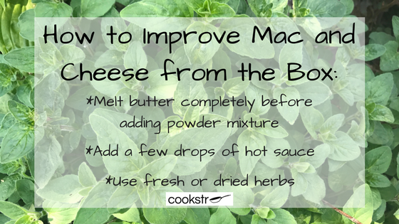 How Do You Improve Mac and Cheese from the Box?