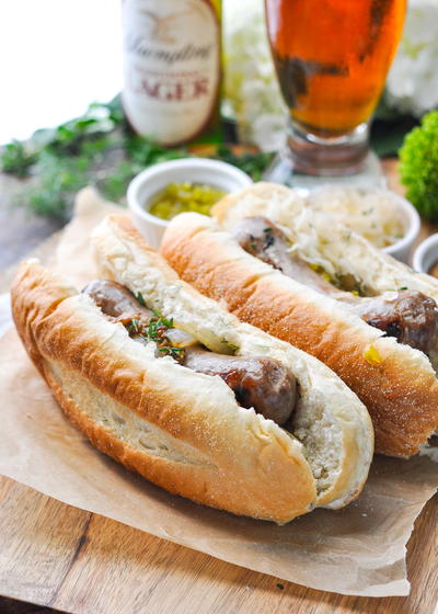 3-Ingredient Grilled Beer Brats 3-Ingredient Grilled Beer Brats