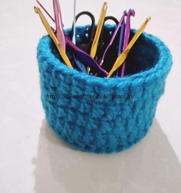 Crochet Utility Mini Basket Crochet Utility Mini Basket