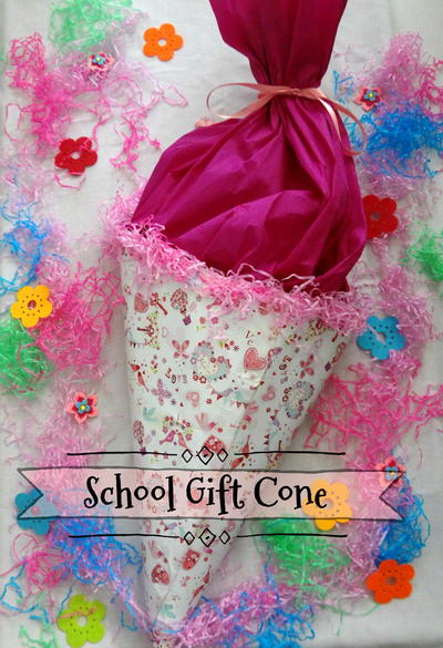 DIY School Gift Cone Schultte DIY School Gift Cone (Schultüte)