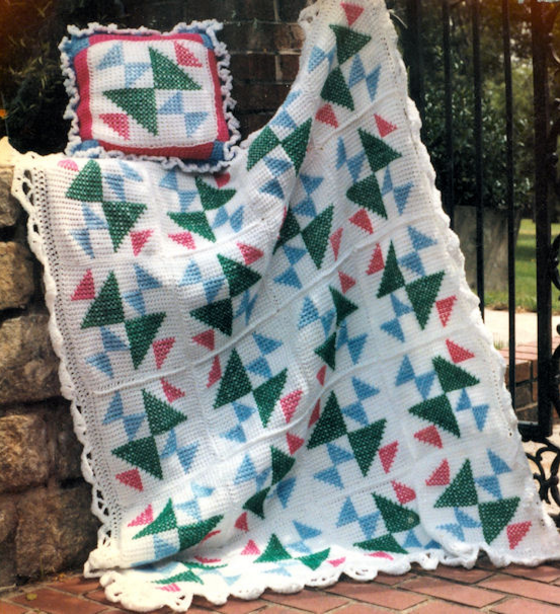 Puzzled Triangles Afghan Puzzled Triangles Afghan
