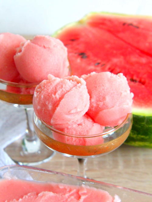 Watermelon Coconut Sorbet Watermelon Coconut Sorbet