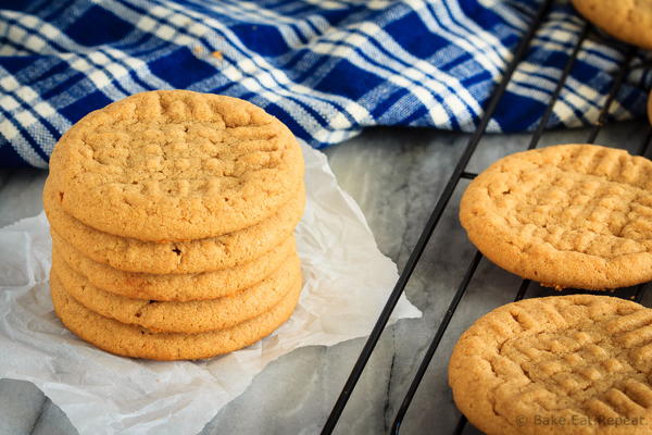 3 Ingredient Peanut Butter Cookies