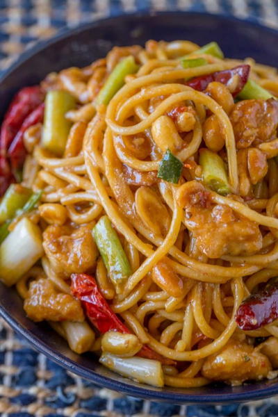 Kung Pao Chicken Spaghetti Kung Pao Chicken Spaghetti
