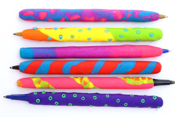 Polymer Clay Pens School Craft Project Polymer Clay Pens School Craft Project