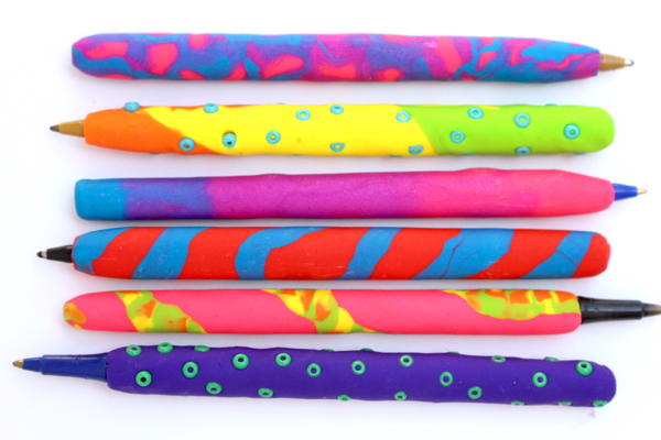 Polymer Clay Pens School Craft Project