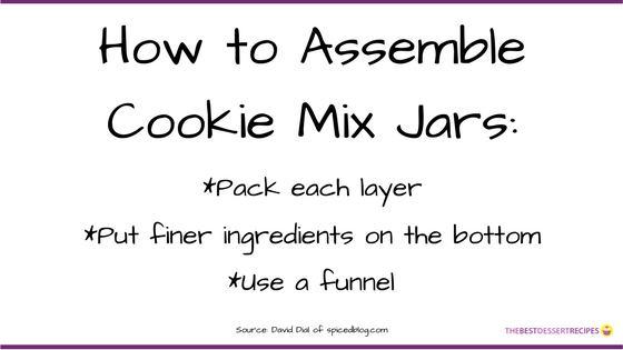 How to Assemble Cookie Mix Jars