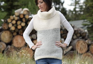 Easy Crocheted Cowl Vest