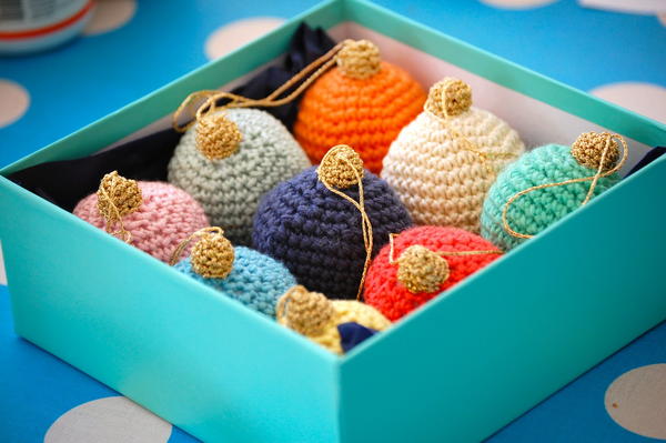 Crocheted Christmas Baubles Crocheted Christmas Baubles