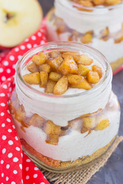 No-Bake Apple Cinnamon Cheesecake No-Bake Apple Cinnamon Cheesecake