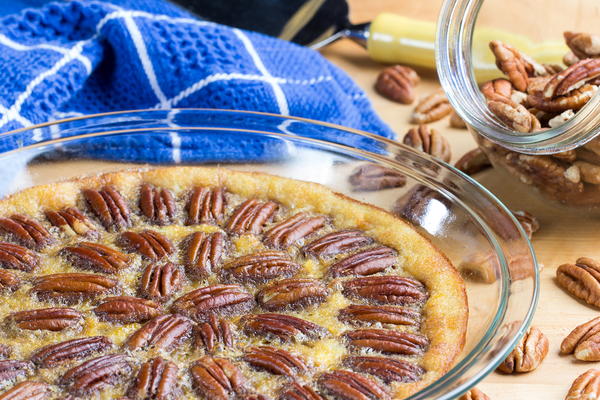 Crustless Pecan Pie