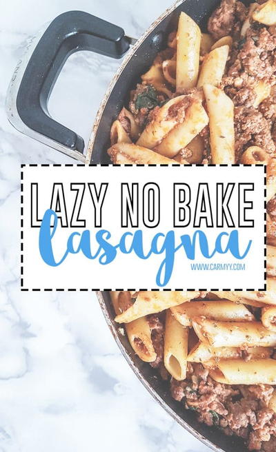 Lazy No Bake Lasagna With A Skillet Lazy No Bake Lasagna With A Skillet