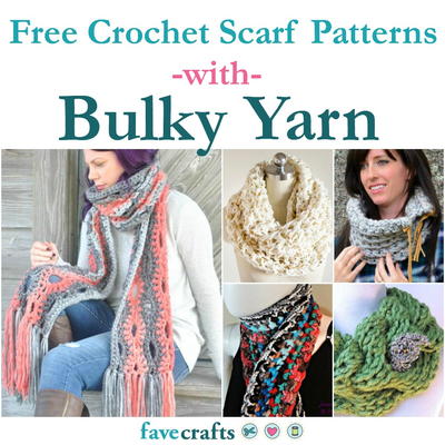 29 Free Crochet Scarf Patterns Using Bulky Yarn