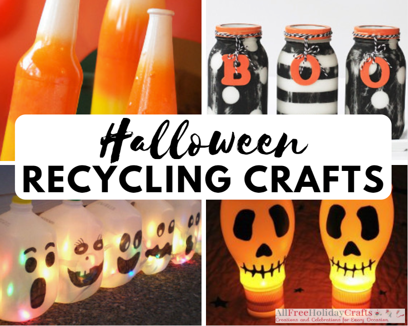 Download Free Go Green For Halloween 17 Halloween Recycling Crafts Allfreeholidaycrafts Com PSD Mockup Template