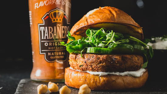 Filling Falafel Burger Filling Falafel Burger