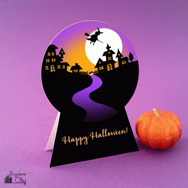 DIY Halloween Snow Globe Card DIY Halloween Snow Globe Card