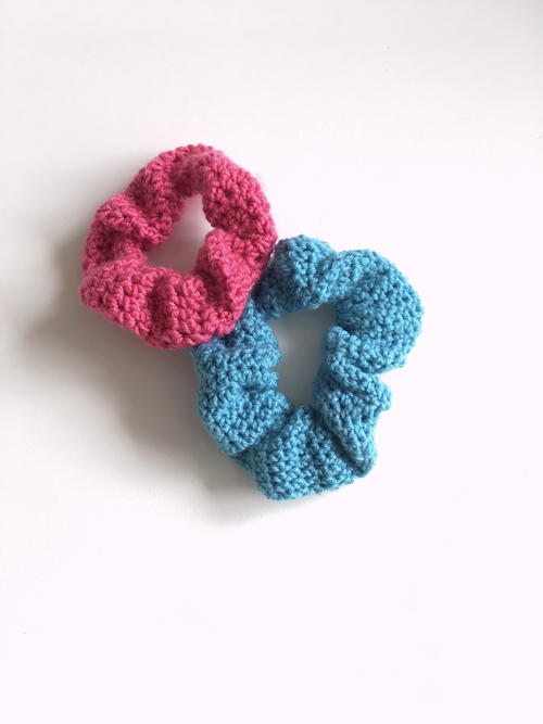 Crochet Hair Scrunchie Crochet Hair Scrunchie