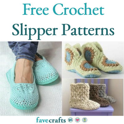 17 Free Crochet Slipper Patterns