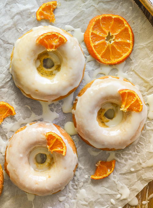 Sticky Orange Olive Oil Baked Donuts Sticky Orange Olive Oil Baked Donuts