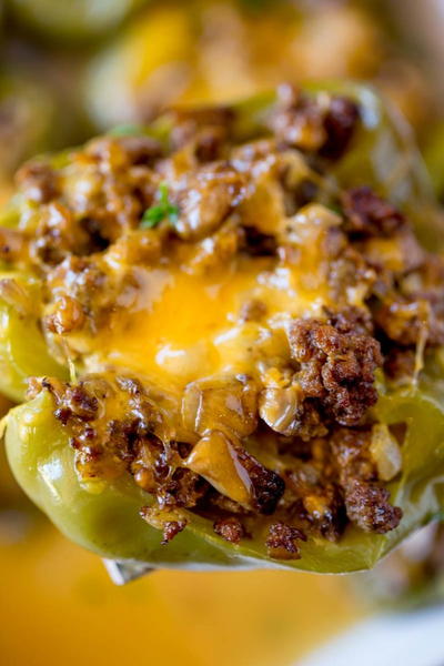 Philly Cheesesteak Stuffed Peppers