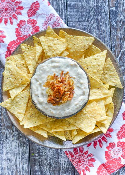 Creamy Vegan Garlic Onion Dip Creamy Vegan Garlic Onion Dip