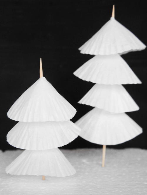 Pretty Cupcake Liner Christmas Trees Pretty Paper Christmas Trees
