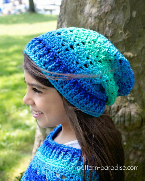 Sea Glaze Hat Beanie Slouch Sea Glaze Hat Beanie Slouch