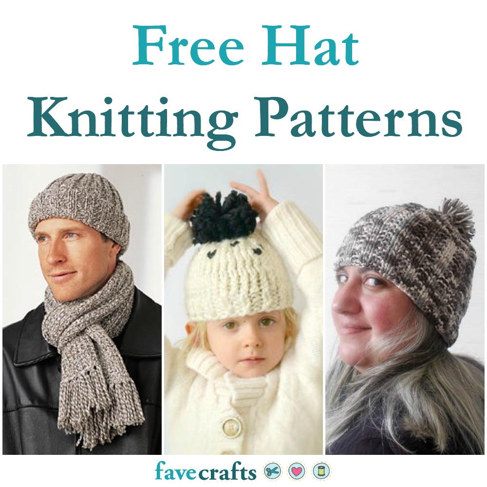 winter hat knitting pattern free