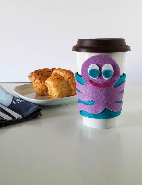 Felt DIY Coffee Sleeve Felt DIY Coffee Sleeve