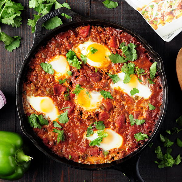 Shakshuka Recipe with Red Enchilada Sauce Shakshuka Recipe with Red Enchilada Sauce