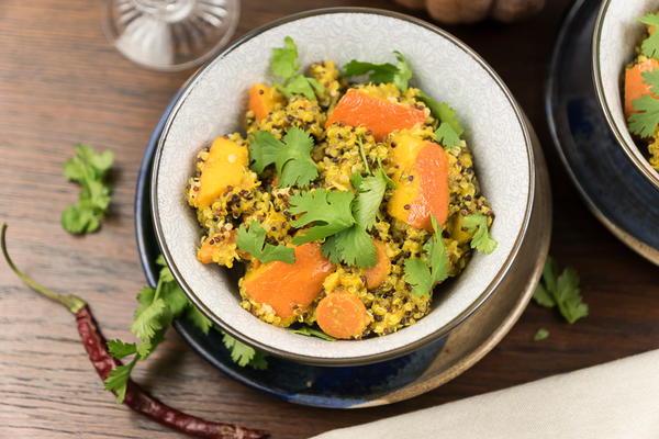 Ambercup Squash Curry with Carrots and Quinoa Ambercup Squash Curry with Carrots and Quinoa