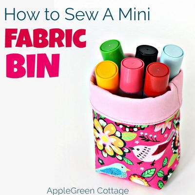 Cutest Fabric Bin Tutorial