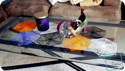 Crochet Spiderwebs Table Runner
