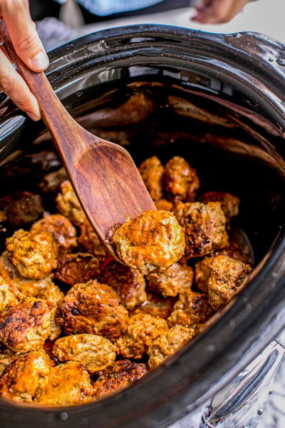 Slow Cooker Buffalo Chicken Meatballs Slow Cooker Buffalo Chicken Meatballs