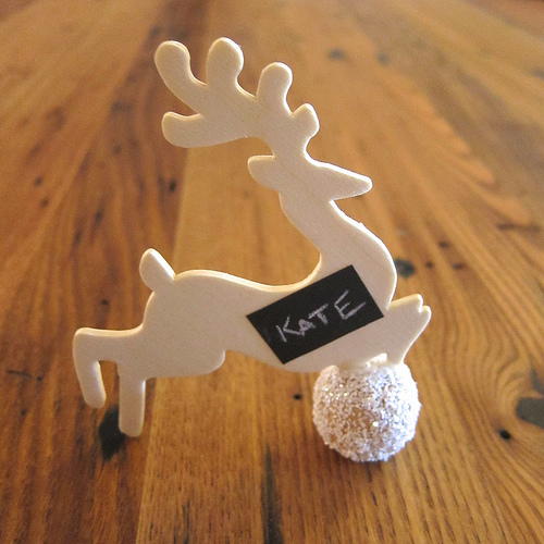 Reusable Reindeer Place Markers Reusable Reindeer Place Markers