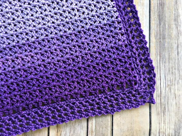 Easy Ombre Baby Blanket Easy Ombre Baby Blanket