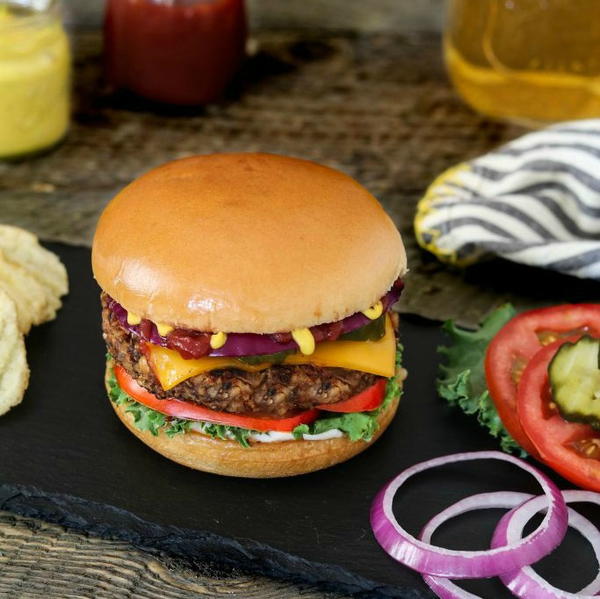 The Ultimate Bean and Mushroom Burger The Ultimate Bean and Mushroom Burger