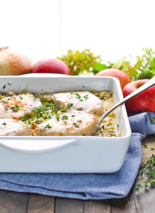 Dump-And-Bake Pork Chop Casserole